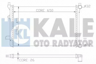 KALE OTO RADYATOR 353300 -  Радиатор, охлаждение двигателя